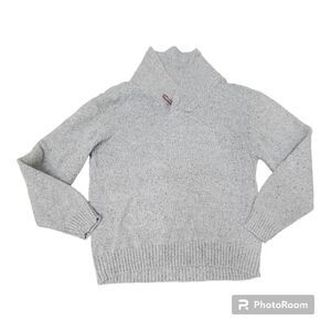 Urban Pipeline Pullover Shawl Toggle Collar Sweater Gray Cozy Men's Size L